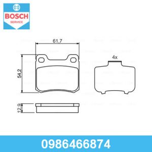 Колодки тормозные задние дисковые к-кт