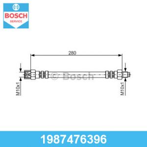 Шланг тормозной задний