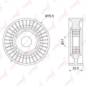 Ролик-натяжитель ручейкового ремня