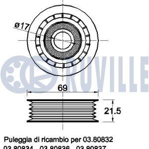 Ролик дополнительный руч. ремня