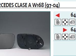 Стекло зеркала электрического правого