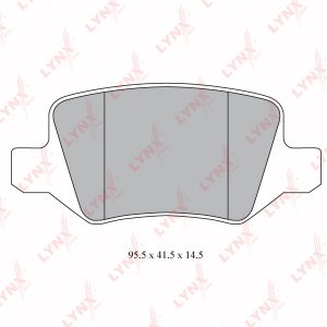 Колодки тормозные задние дисковые к-кт