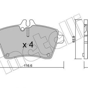 Колодки тормозные передние к-кт