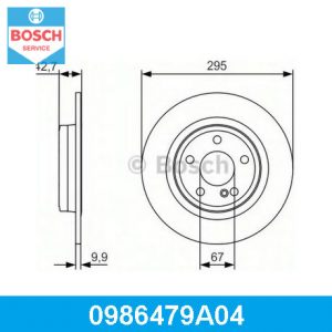 Диск тормозной задний