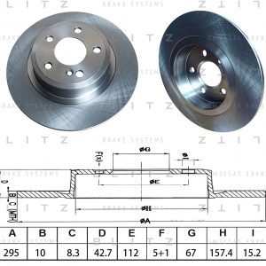 Диск тормозной задний