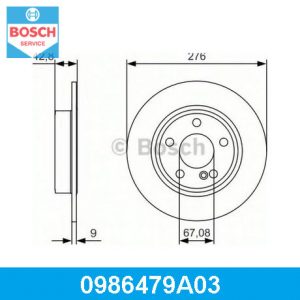 Диск тормозной задний