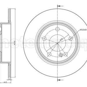 Диск тормозной задний