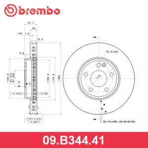 Диск тормозной передний вентилируемый