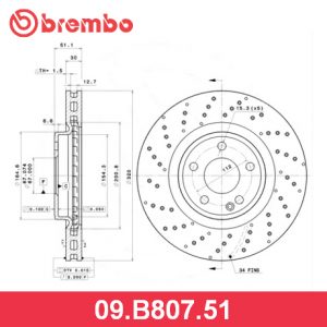 Диск тормозной передний вентилируемый