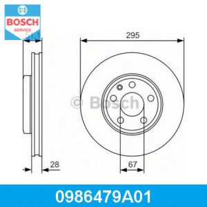 Диск тормозной передний вентилируемый