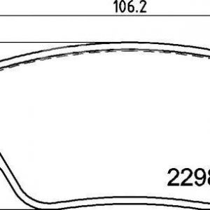 Колодки тормозные задние дисковые к-кт