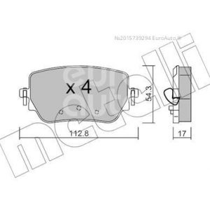 Колодки тормозные задние дисковые к-кт