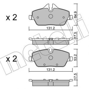 Колодки тормозные передние к-кт