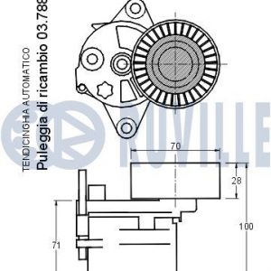 Ролик руч.ремня с кронштейном
