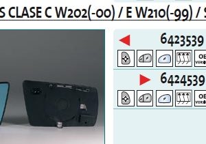 Стекло зеркала электрического правого