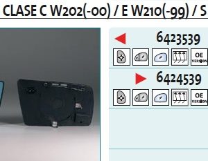 Стекло зеркала электрического правого