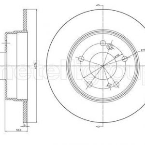 Диск тормозной задний