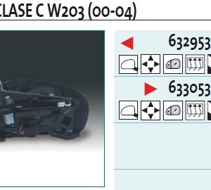 Корпус зеркала левого
