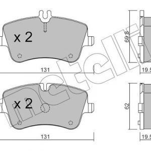 Колодки тормозные передние к-кт