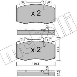 Колодки тормозные передние к-кт