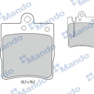 Колодки тормозные задние дисковые к-кт