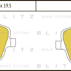 Колодки тормозные передние к-кт