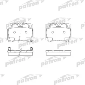 Колодки тормозные задние дисковые к-кт