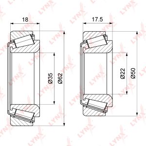 Подшипник ступицы (к-кт)
