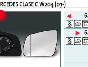 Стекло зеркала электрического правого