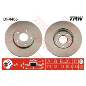 Диск тормозной передний вентилируемый