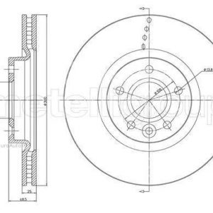 Диск тормозной передний вентилируемый