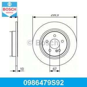 Диск тормозной задний