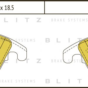 Колодки тормозные передние к-кт