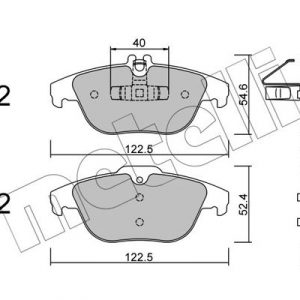 Колодки тормозные задние дисковые к-кт