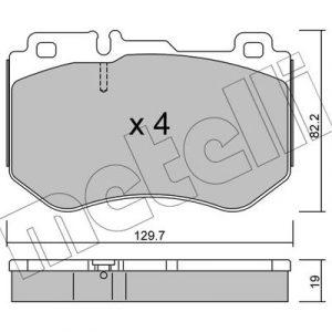 Колодки тормозные передние к-кт