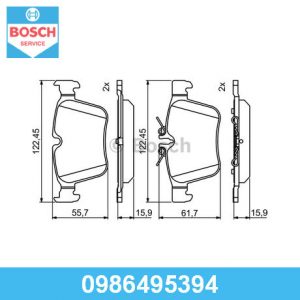 Колодки тормозные задние дисковые к-кт