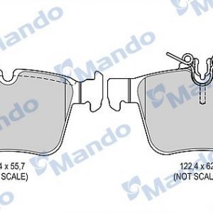 Колодки тормозные задние дисковые к-кт