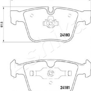 Колодки тормозные задние дисковые к-кт