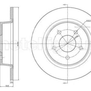Диск тормозной задний