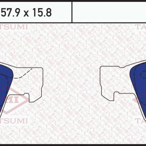 Колодки тормозные задние дисковые к-кт