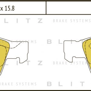 Колодки тормозные задние дисковые к-кт