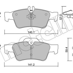 Колодки тормозные задние дисковые к-кт