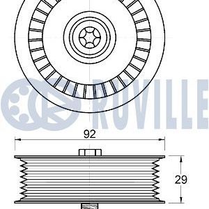 Ролик-натяжитель ручейкового ремня
