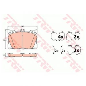 Колодки тормозные передние к-кт