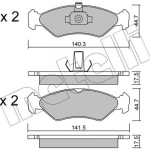 Колодки тормозные передние к-кт