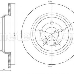 Диск тормозной задний