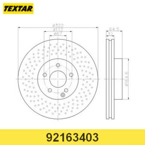 Диск тормозной передний вентилируемый