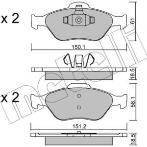 Колодки тормозные передние к-кт