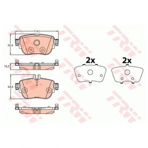 Колодки тормозные задние дисковые к-кт