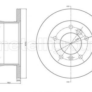Диск тормозной задний